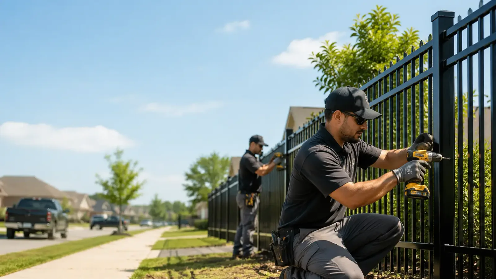 Metal Fence Installation in Crawford, TX